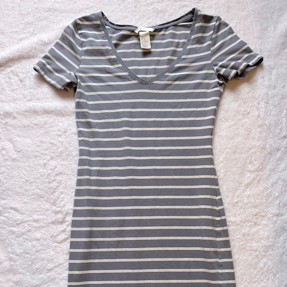 Body con striped dress.